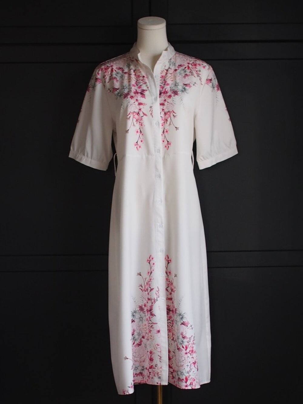Shein | Short-Sleeve Button-up Midi Dress